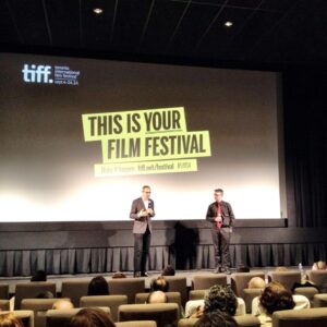 "Crime Wave" post screening Q&A with John Paizs and Jonathan Ball. It was a full house and an amazing new DCP print.
